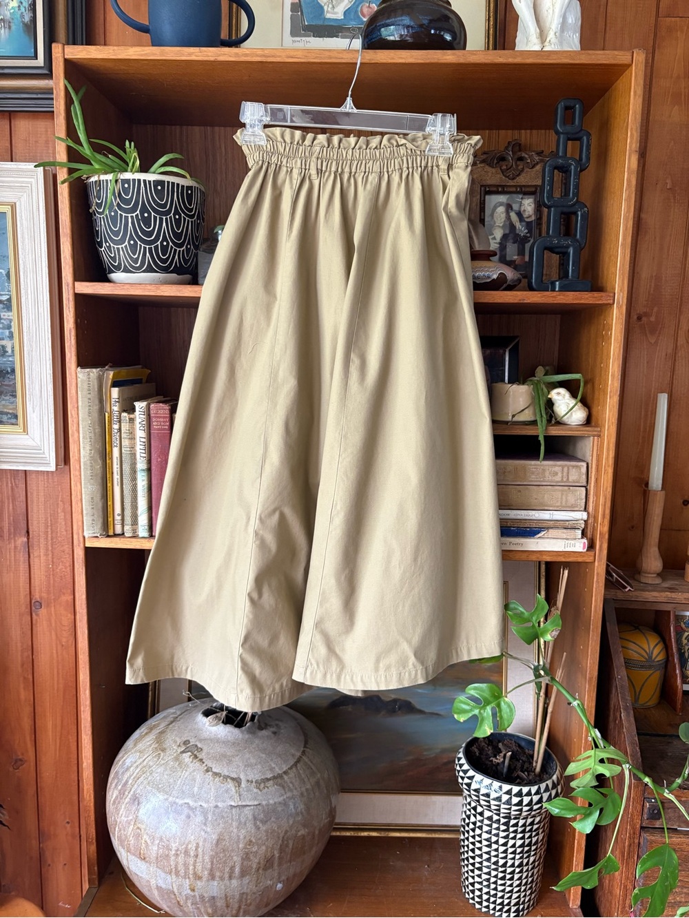 Japanese Cotton Poplin Maxi Skirt S